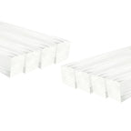 8Pcs Clear Acrylic Square Rods, 8mm x 300mm Transparent Plastic Dowel Sticks by HXymxkeqi