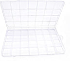 IOOLEEM 28 Grids Plastic Bead Organizer Box, Organizer Container Storage Box by IOOLEEM