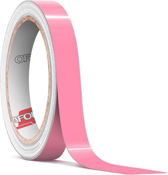 ORACAL 651 Gloss Soft Pink Permanent Vinyl Tape Roll – Premium Adhesive Film by Orafol