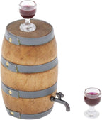 Mini House Drink Accessories Miniature Wooden Beer Barrel Figurine Wine Barrel - Image 3
