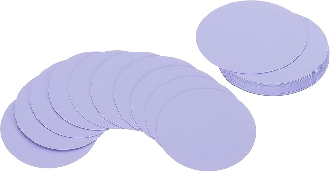PATIKIL 2inch Circle Card Stock, Light Purple by PATIKIL