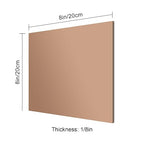 8x8 Inches Bronze Mirror Acrylic Sheet – 2 Pcs Reflective Acrylic Panel - Image 2