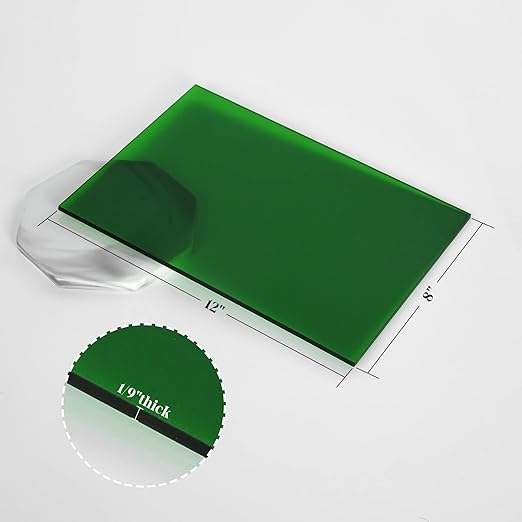 5 Pack Acrylic Sheet Green Transparent Colored Translucent Sheets Easy to Cut - Image 5