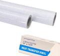 guangyintong Glitter White Heat Transfer Vinyl HTV Rolls, 2 Rolls 12" x 12ft by guangyintong