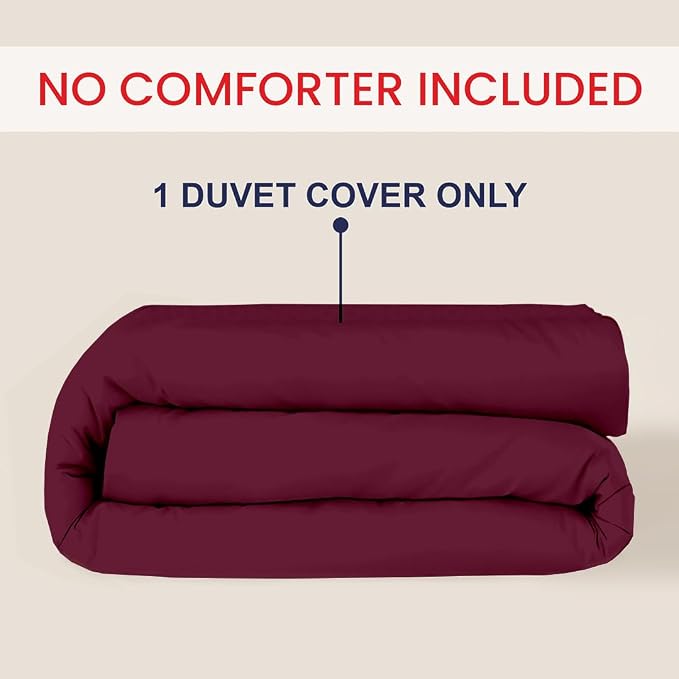 Kotton Culture 1 Pc 120" x 98" Duvet Cover Oversized King 100% Egyptian Cotton - Image 2