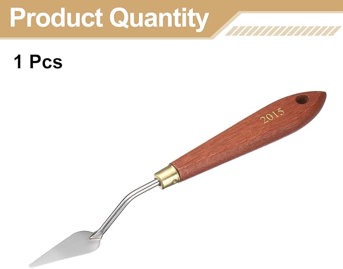 HARFINGTON Palette Knife Painting Tool 1.73" x 0.63" Stainless Steel Teardrop - Image 3