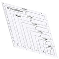 1 Pc Transparent Quilting Templates Ruler, by Unknown