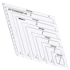 1 Pc Transparent Quilting Templates Ruler, by Unknown