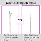 LUSTEMBER Elastic String for Bracelets, 1 mm x 110 Yards Sturdy Stretchy - Image 3