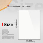 KINLINK 12x16 Plexiglass Sheets 1/8 inch Thick - 3mm White Cast Acrylic Sheet - Image 2