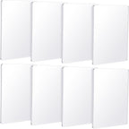 Threlaco 8 Pack Monoprinting Print Plates 5 x 7 Inch Reusable Silicone Plate by Threlaco