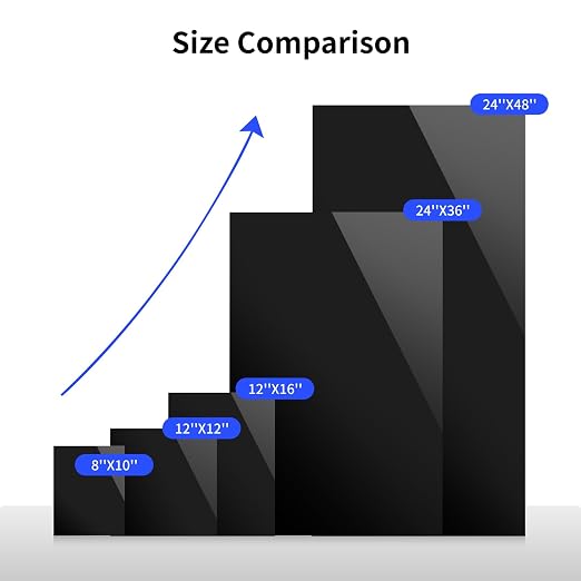 Art3d 1/8" Thick Plexiglass Sheets in Black - Image 7
