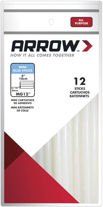 Arrow MG12 All Purpose Mini Glue Sticks by ArrowToolGroup
