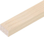 MECCANIXITY 6pcs Wood Sticks, 3/8"x 3/8" x 15" Rectangle Wooden Cube Wood by MECCANIXITY