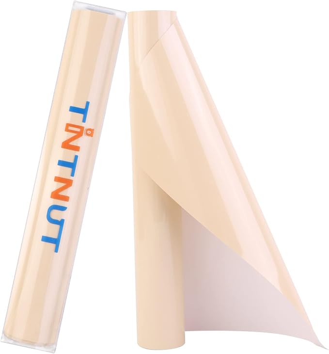 Tintnut Apricot Color Heat Transfer Vinyl, 10inx6ft Iron on Vinyl | Neutral by Tintnut