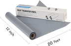 guangyintong Silver Heat Transfer Vinyl Roll, Glossy Surface, - Image 3