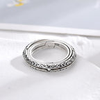 JAJAFOOK Astronomical Sphere Ball Deformation Ring Cosmic Finger Ring Lover - Image 3