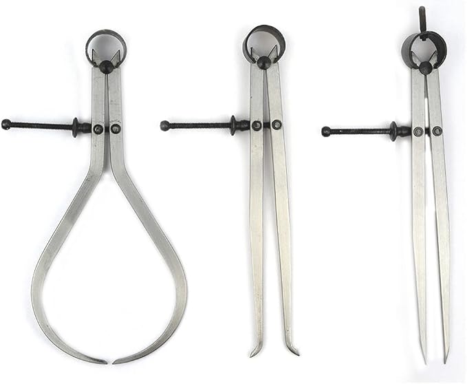 Big Horn 19053C 3 Pieces 8-Inch Spring Caliper / Divider Set by BigHorn