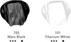 Artecho White and Black Acrylic Paint 1000ml / 33.8 fl oz Pump Dispenser | - Image 2