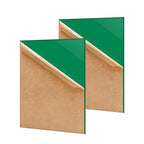 2 Pack 8'' x 12'' Opaque Green Acrylic Sheet, 3mm Thick Acrylic Plexiglass by Unknown