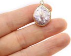 5 Pcs Natural Pearl Pendants Irregular Freshwater Pearl Pendant Charms - Image 3
