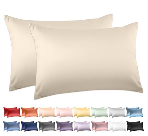 100% Cotton King Pillowcases Set of 2, Deep Dream 600 Thread Count Pillow Cases by DeepDream