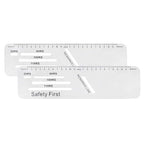 Muka 2 PCS Truck Logbook Rulers | PVC Material, Transparent, by Muka