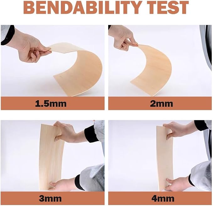 Basswood Sheets 1/8 X 12 X 12 Inch, 3 mm Plywood Sheets Balsa Wood Sheet Craft - Image 3