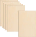 6 Pack Basswood Sheets 12 x 18 x 1/8 Inch-3 mm Unfinished Plywood by AWIZOM