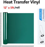 guangyintong Green Heat Transfer Vinyl HTV Rolls, Glossy Surface HTV Vinyl - Image 2