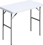 Folding Table 2.7ft Rectangular All-Occasion Plastic Folding Event Table by OutdoorOasisFurniture
