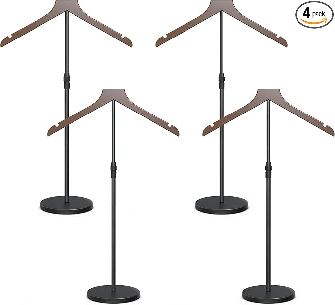 4 Pack Shirt Display Stand, 18-34 Inch Height Adjustable Mannequin Torso by OLV