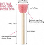 Heart-Shaped Sponge Paint Brush Set - Image 5