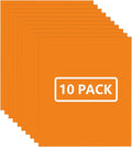 FUNKAKA Orange HTV Heat Transfer Vinyl Bundle, 10 Sheets Sticky HTV Vinyl by FUNKAKA