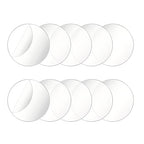 10Pcs 1/8" Round Acrylic Disc 6 Inch Diameter, Circle Acrylic Cake Disk | Clear by Senbota