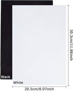 BENECREAT 20 Sheets Black & White A4 EVA Foam - 2mm Thick Craft Foam - Image 3