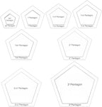 BENECREAT 16 pcs Pentagon Quilting Template, Acrylic Quilting Templates Rulers - Image 2
