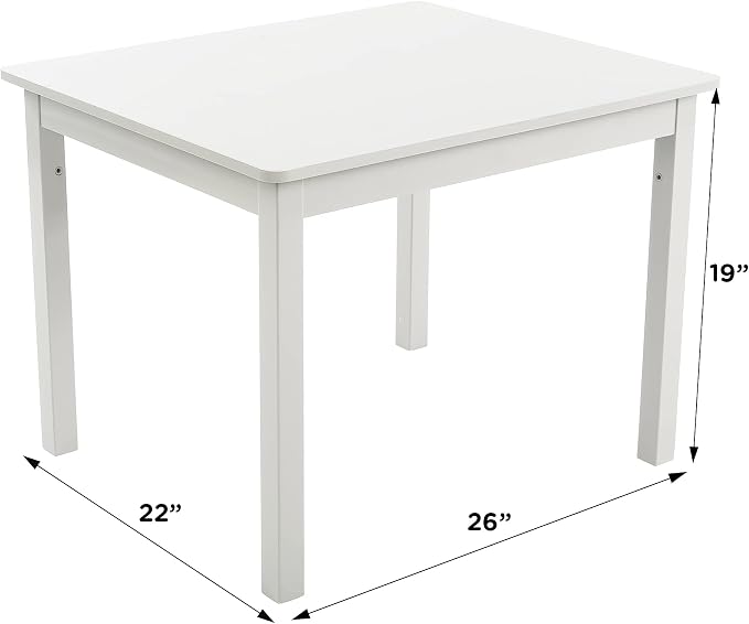 Humble Crew Kids Wooden Table and 4 Chairs Set, and Snack Time - Image 3