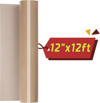 VINYL FROG Camel Heat Transfer Vinyl Roll 12" x12ft Matte HTV Vinyl | Tan Iron - Image 8