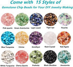 GangGangHao 1888 Pcs Natural Chip Stone Beads About 500g Irregular Gemstones - Image 2