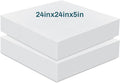 Frienda 2 Pack 5" x 24" x 24"Upholstery High Density Foam Cushion Replacement by Frienda
