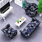 Dollhouse Couch with Pillow 1 12 Scale Miniature Sofa Arm Chair Living Room - Image 9
