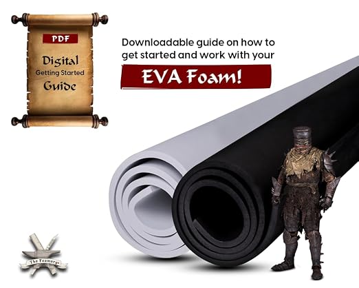 Shape Retention EVA Cosplay Foam 10mm 14x39 inch Black or White High Density - Image 8
