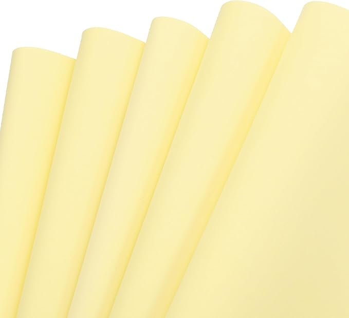 MECCANIXITY EVA Foam Sheets Light Yellow 35.4 Inch x 19.7 Inch 2mm Thick Crafts by MECCANIXITY