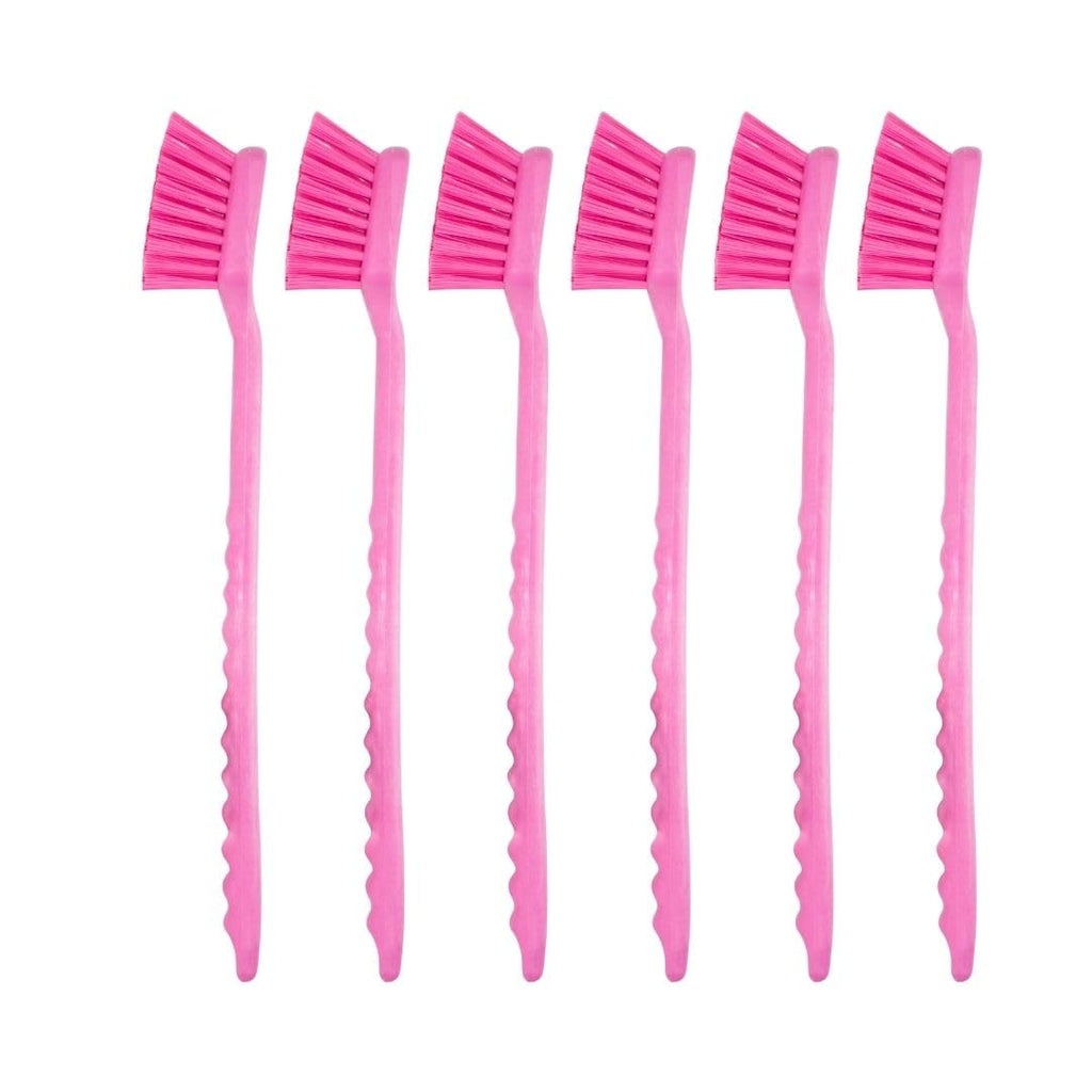 SPARTA 40501EC26 Plastic Large Scrub Brush, Kitchen Brush, Utility Brush With Long Handle For Cleaning, 20 Inches, Pink, (Pack of 6)