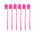 SPARTA 40501EC26 Plastic Large Scrub Brush, Kitchen Brush, Utility Brush With Long Handle For Cleaning, 20 Inches, Pink, (Pack of 6)