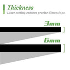 Black Acrylic Sheet 15 x 15 x 1/8 inch Thick 3mm Black Plexiglass Sheet - Image 6
