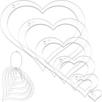 NBEADS 6Pcs Acrylic Quilting Templates Set by NBEADS