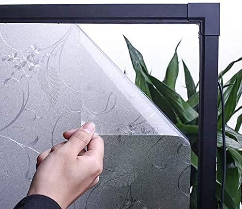 Niviy Static Cling Non-Adhesive Window Film Frosted Glass Film Bathroom Door - Image 5