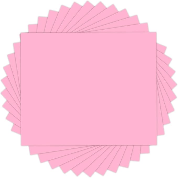 HTVRONT Baby Pink Heat Transfer Vinyl, 13 Pack | Pink Iron on Vinyl Sheets by HTVRONT
